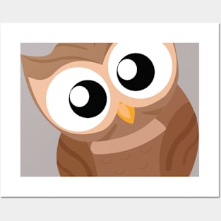 owl cute Posters and Art